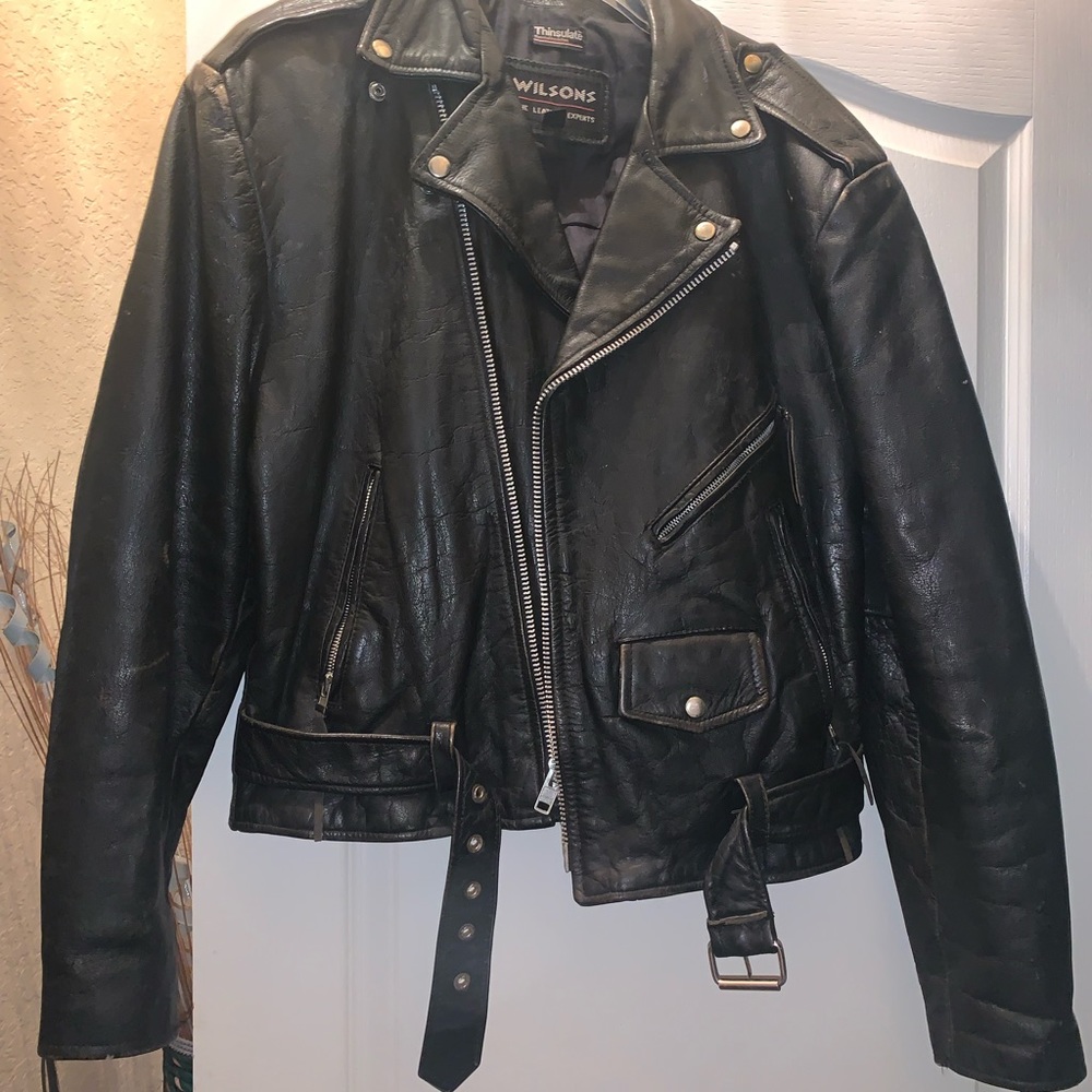 Men’s Wilsons leather motorcycle jacket
